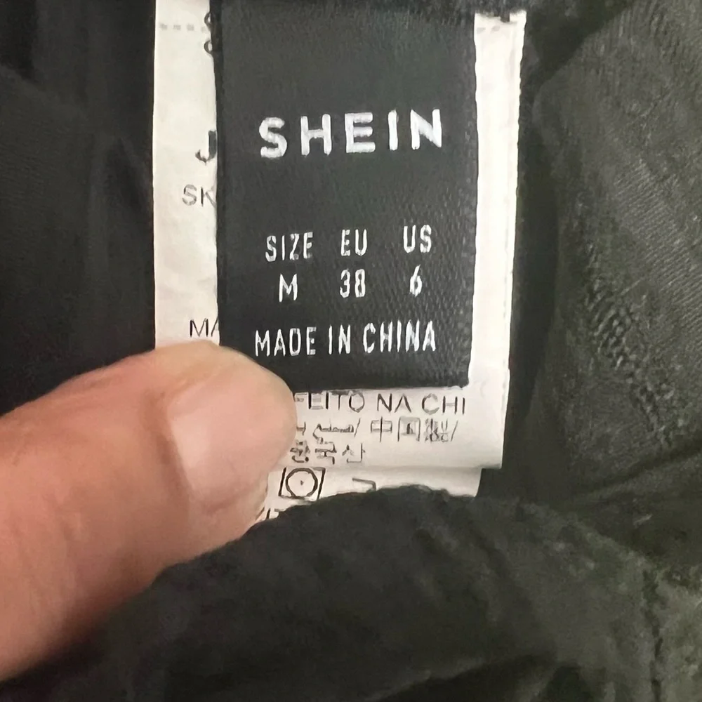 SHEIN Women's Wide Leg Pants Black Sz M - Picture 5 of 7